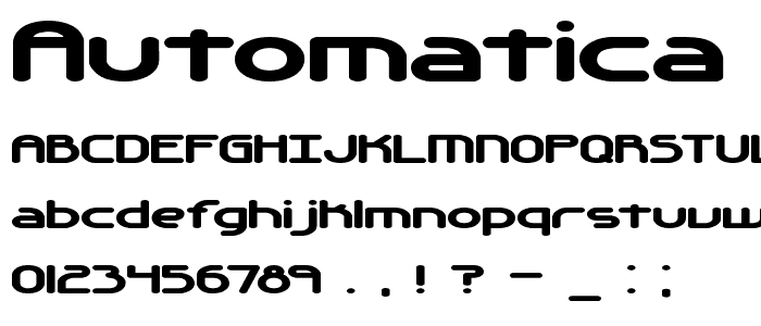 Automatica BRK font